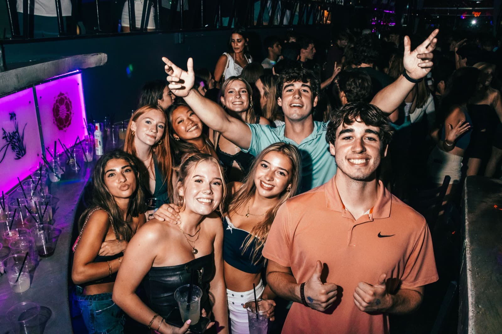 Energy on the dance floor at a Welcome Week HQ event